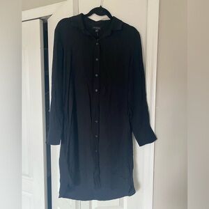 NWT The Limited Classic Black Button Up Essential Dress Sz S
